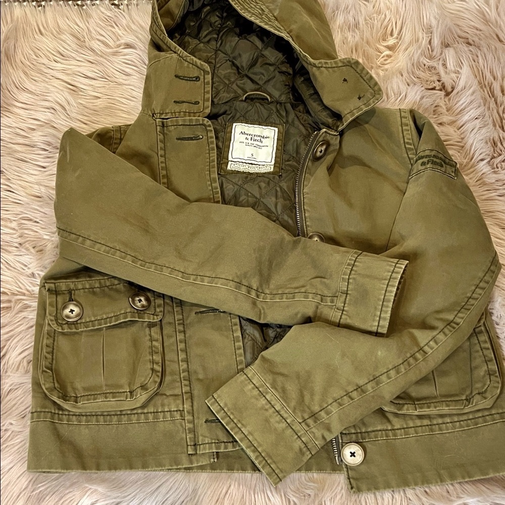 Abercrombie&Fitch Green/Olive Jacket, Size Small - Picture 3 of 6